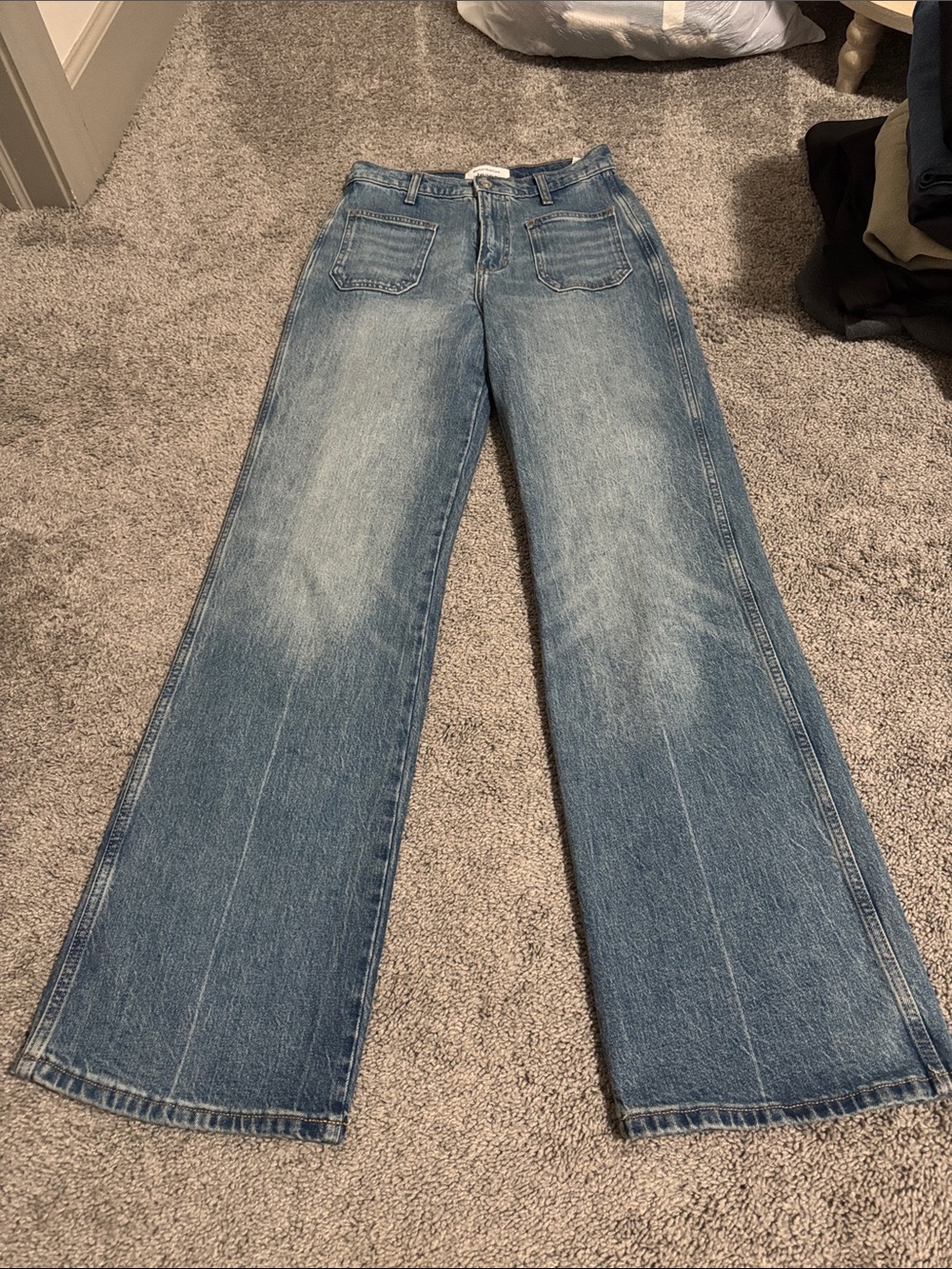 Reformation Alyssa High Rise Wide Leg Long Jeans